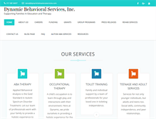 Tablet Screenshot of dynamicbehavioralservices.com